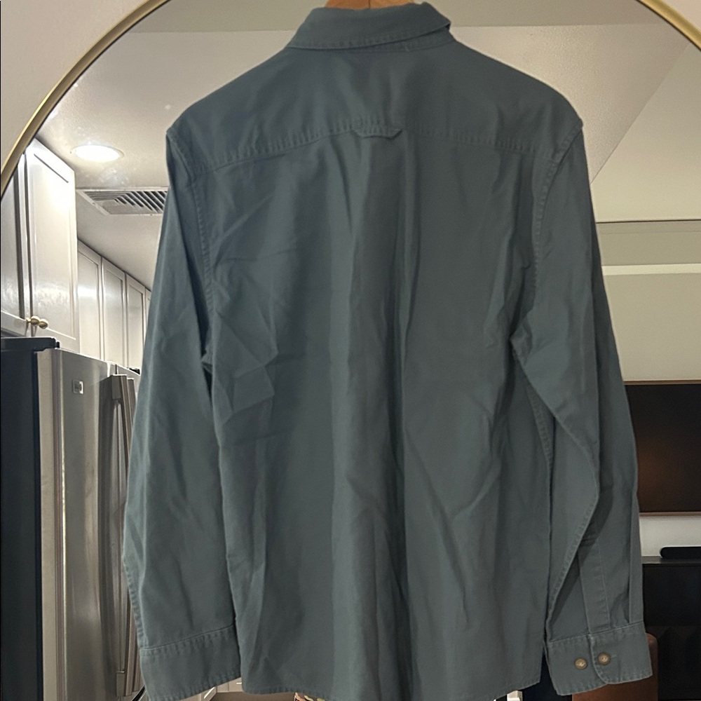 Pendleton Slate-Green Long Sleeve Button-Down Shi… - image 2